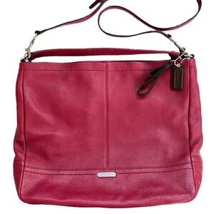 Coach Park Leather Crossbody Bag / Purse Black Cherry NWT